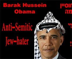 Obama, depicted as an anti-Semite Arab